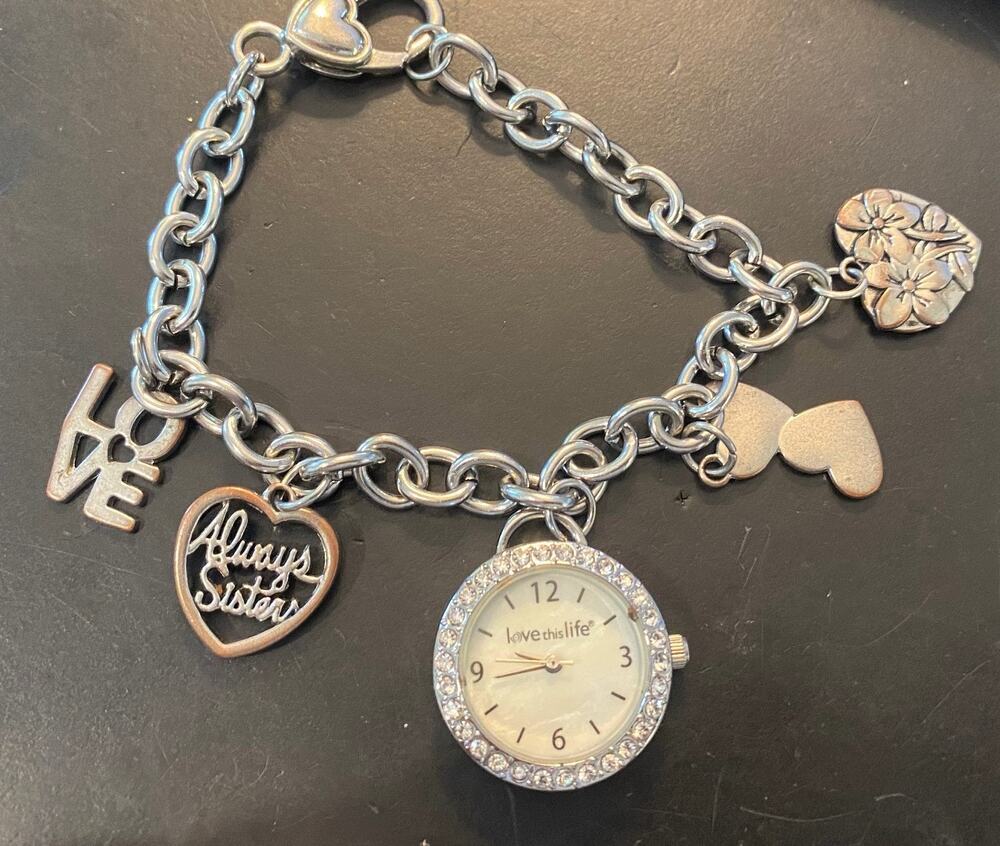 Women's Silver Tone Watch, Love This Life, Live in the Moment